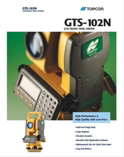 กล้อง TOTAL STATION TOPCON รุ่น GTS-102N สภาพ 90 เปอร์เซ็นต์ 6