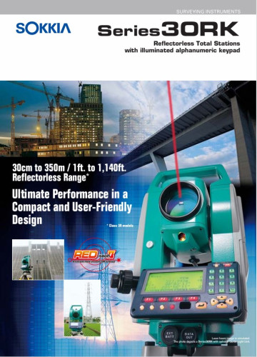 กล้อง TOTAL STATION SOKKIA รุ่น SET-530RKS สภาพ 80 เปอร์เซ็นต์ 6