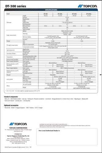 กล้องวัดมุม TOPCON รุ่น DT-309 พร้อมขาตั้ง 4