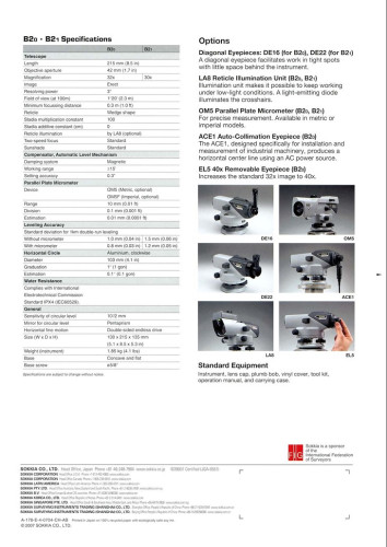 กล้องวัดระดับ SOKKIA รุ่น B-20 สภาพ 99 เปอร์เซ็นต์ (Demo) 6