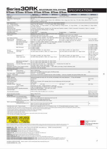 กล้อง TOTAL STATION SOKKIA รุ่น SET-530RKS สภาพ 80 เปอร์เซ็นต์ 7