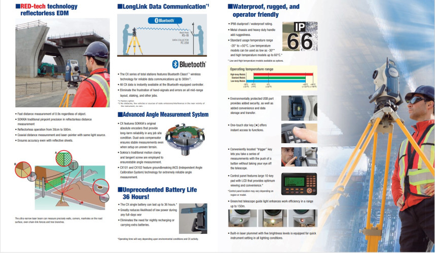 กล้อง TOTAL STATION SOKKIA รุ่น CX-105F สภาพ 95 เปอร์เซ็นต์ 4