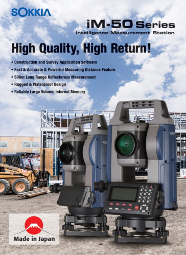 กล้อง TOTAL STATION SOKKIA รุ่น IM-52 พร้อมอุปกรณ์ 6