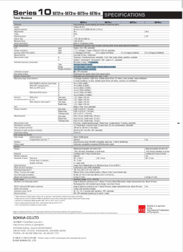กล้อง TOTAL STATION SOKKIA รุ่น SET-310 สภาพ 95 เปอร์เซ็นต์ 7