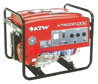 เครื่องกำเนิดไฟฟ้าเครื่องยนต์เบนซิล KTW รุ่น KT 5000-(D)DC
