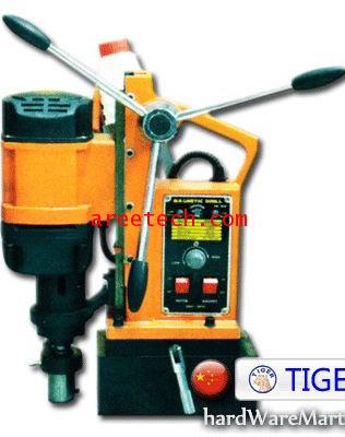 แท่นแม่เหล็ก TIGER HEAVY DUTY พร้อมสว่านไฟฟ้า Hole Saw และกระบอกหล่อเย็น รุ่น JIC-50D