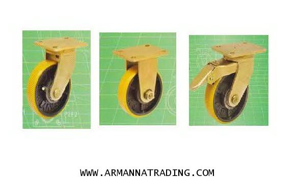 ล้อยูริเทน, ล้อไนล่อน, ล้อยาง, ล้อเหล็ก, ล้อยางติดเหล็ก(หุ้มเหล็ก), ล้อสำหรับงานหนัก (รับน้ำหนัก 500 1