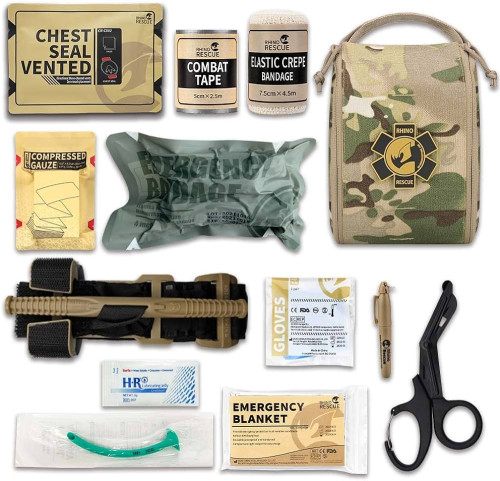 ชุดปฐมพยาบาลบุคคล RHINO QF-002M Bleed Control IFAK-Portable Medical Kits 1