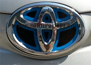 แผ่น LOGO HYBRID Toyota ขนาด 14,15,16 CM