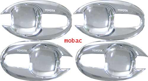 CAMRY 2004 - 2012 เบ้ามือเปิด Toyota VIGO 4ประตู/ FORTUNER/ CAMRY\'03 สีชุบ ยี่ห้อ DUDEK (8 ชิ้น)
