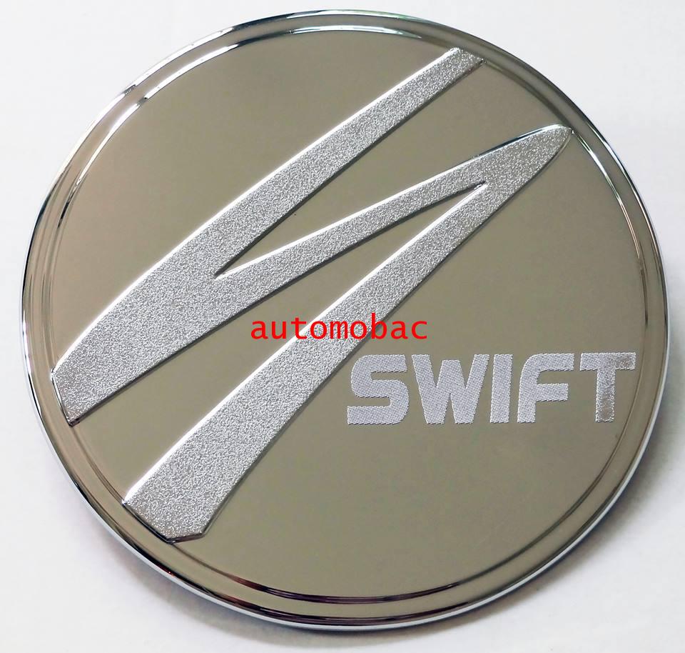 SUZUKI SWIFT 2012-2013  ครอบฝาถังน้ำมัน โครเมี่ยม มีลาย สกรีน Swift ยี่ห้อ Lekone