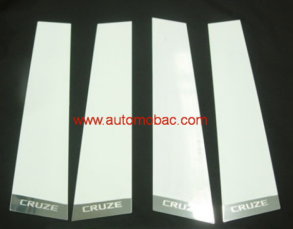 CHEVROLET CRUZE เสากลางประตู 4 ชิ้น สแตนเลส เงางาม