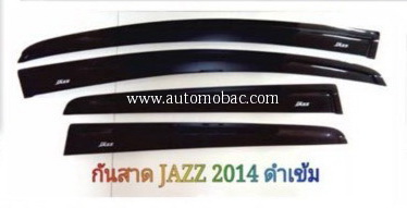 HONDA JAZZ 2014 กันสาด สีดำเข้ม มีสกรีน Jazz