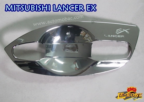 MITSUBISHI LANCER EX เบ้ารองมือเปิด ตัวเต็ม งานชุบโครเมี่ยม ยี่ห้อ LEKONE