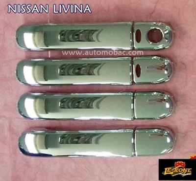 NISSAN LIVINA ครอบมือจับ ประตู งานโครเมี่ยม ยี่ห้อ LEKONE