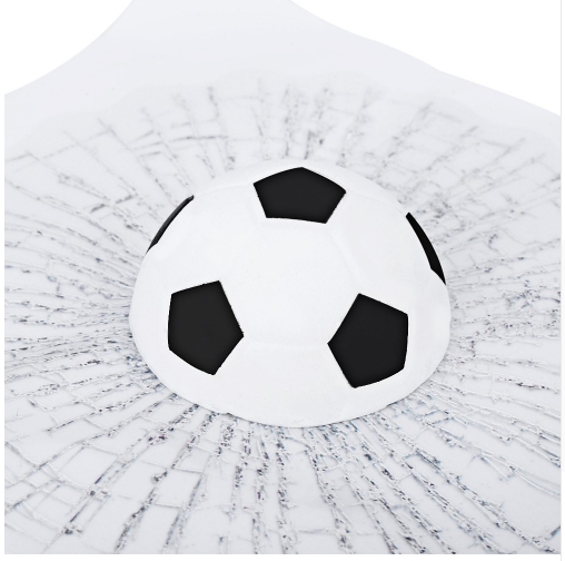 Sticker 3 มิติ ลูกฟุตบอล สีขาว-ดำ 17x17x3 cm. ส่งฟรี ลทบ. ems เพิ่ม 20