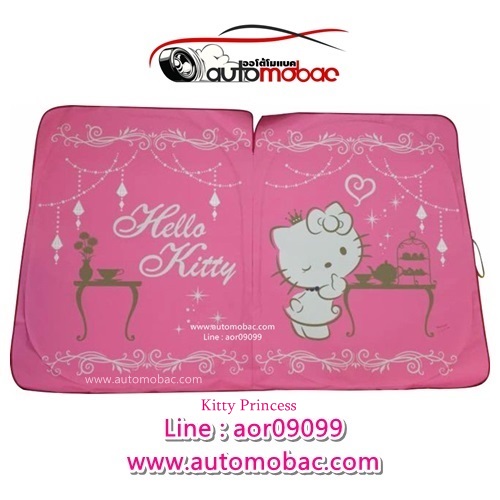 Kitty Princess ม่านบังแดดด้านหน้า ใช้บังแดดเพื่อปกป้อง UV และความร้อนที่ผ่านเข้ามาในขณะจอดรถ