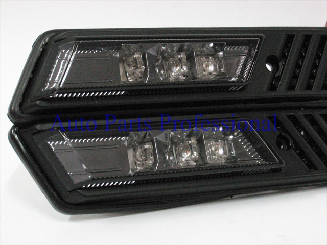 Auto Pro. ไฟหรี่กรอบรมดำ LED รถ BMW E32 E34 E36 316i 318i 325i 520i 525i 730i 740i 2