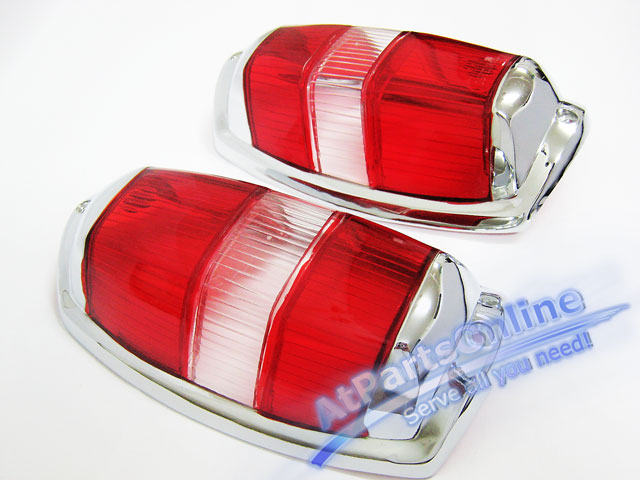 Auto Pro. เลนส์ไฟท้าย แดง-แดง รถเบนซ์คลาสิคท้ายมน Ponton Mercedes-Benz W121 190 190D 190SL