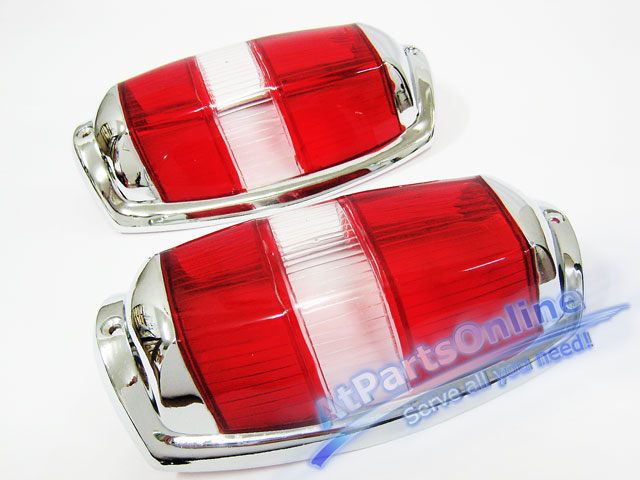 Auto Pro. เลนส์ไฟท้าย แดง-แดง รถเบนซ์คลาสิคท้ายมน Ponton Mercedes-Benz W121 190 190D 190SL 1