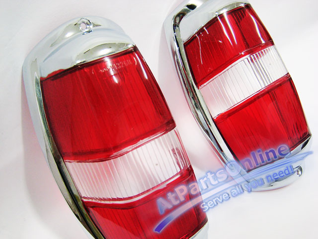 Auto Pro. เลนส์ไฟท้าย แดง-แดง รถเบนซ์คลาสิคท้ายมน Ponton Mercedes-Benz W121 190 190D 190SL 2
