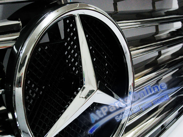 Auto Pro. กระจังหน้าสปอร์ตโครเมี่ยม ดาวกลาง Entire Chrome Star Type รถเบนซ์ Mercedes-Benz W126 3