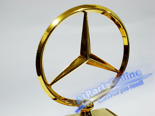 Auto Pro. ดาวฝากระโปรงหน้า โลโก้สัญลักษณ์ชุดทองรถเบนซ์ Mercedes-Benz W114/8 W115 200 220 200D 230.4 3