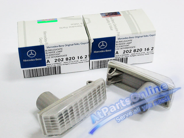Auto Pro. ไฟหรี่สีขาวใส Original Genuine Mercedes-Benz W124 W129 W140 W202 E220 C220 SL500 S280 S50 2