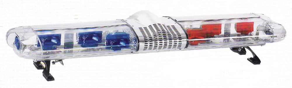 ไฟไซเรนทรงแคปซูลกรอบใส BANGKOK SIGNAL  DC.12 V แบบหมุน 4 โรเตอร์