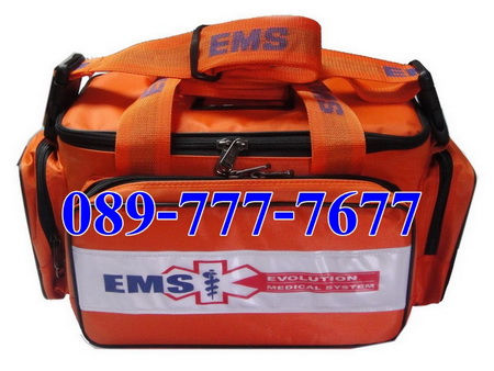 กระเป๋าใส่อุปกรณ์ปฐมพยาบาล สีส้ม (รุ่น EMS แถบสะท้อนแสงใหญ่พิเศษกันละอองน้ำได้)