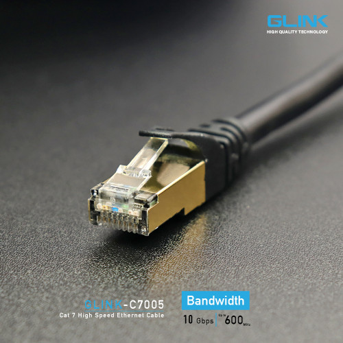Glink Cable Lan Cat7 Outdoor Ethernet Network 10Gps สายแลนสำเร็จรูปพร้อมใช้งาน 20M ออกใบกำกับภาษีได้