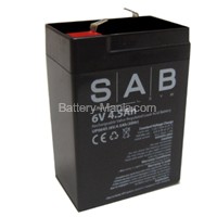SLA Battery UP0645 SAB 6V 4.5AH
