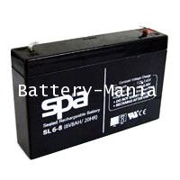 SLA Battery SL 6-8 SPA 6V 8AH แบตเตอรี่แห้ง ออกใบกำกับภาษีได้