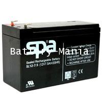 SLA Battery SL 12-7.5 SPA 12V 7.5AH แบตเตอรี่แห้ง ออกใบกำกับภาษีได้