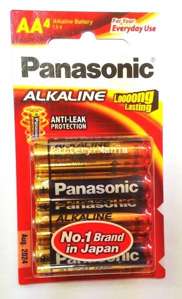 ถ่านอัลคาไลน์ Panasonic Alkaline LR6T AA 4 ก้อน 1 pack