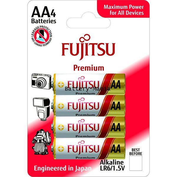 สุดยอดถ่านอัลคาไลน์ Fujitsu Premium LR6(4B)FP ขนาด AA 1.5V แพค 4 ก้อน ไม่รั่วซึม ออกใบกำกับภาษีได้