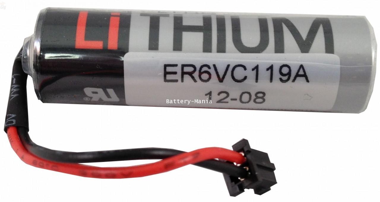 TOSHIBA ER6V/3.6V 2400mAh Lithium PLC Industrial Battery w/ Plug