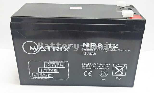 SLA Battery Matrix 12V 8AH แบตเตอรี่แห้ง ออกใบกำกับภาษีได้ 1