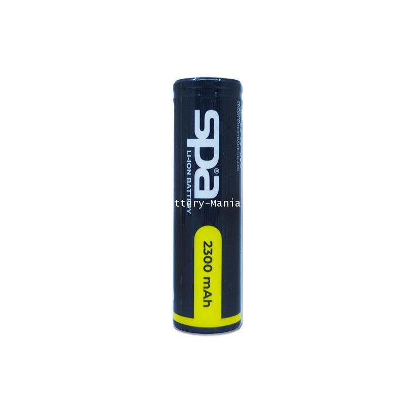 ถ่านชาร์จ Spa​ Battery​ NCR 18650 2300 mAh 3.7 V Lithium Ion Rechargeable หัวตัด ออกใบกำกับภาษีได้