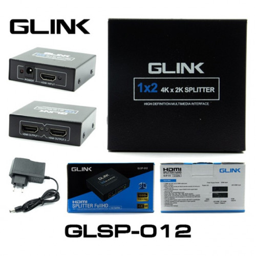 G-Link HDMI SPLITTER 1:2 Port (แยกสัญญาณ1ออก2) รุ่น GLSP-012 ออกใบกำกับภาษีได้