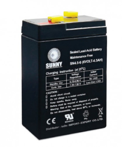 SLA Battery Sunny SN4.5-6 6V 4.5AH ออกใบกำกับภาษีได้