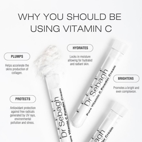 Dr.Sebagh Pure Vitamin C Powder Cream 1.5g x 5 หลอด No Box 1
