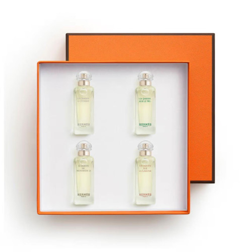  HERMÈS Miniatures Set, Parfums-Jardins Collection 7.5 ml x 4 ขวด