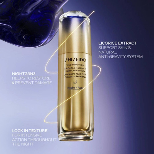 SHISEIDO VITAL PERFECTION LiftDefine Radiance Night Concentrate 40ML