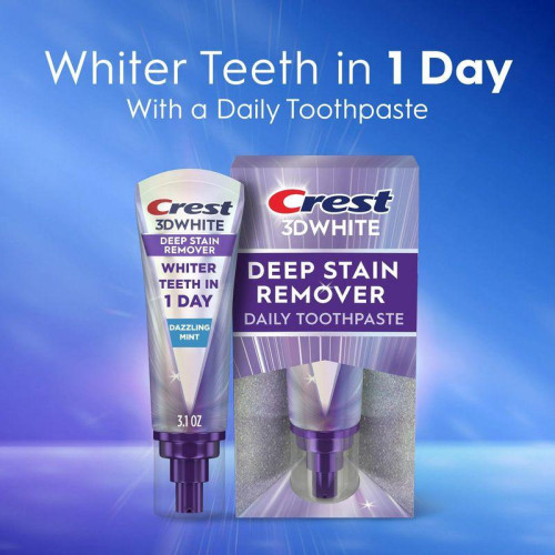  Crest 3DWhite Brilliance Deep Stain Remover Dazzling Mint Toothpaste 87g.