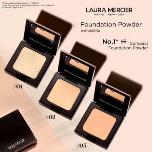 Laura Mercier Foundation Powder ขนาด 7.4 กรัม มีให้เลือก เบอร์ 2 และ เบอร์ 3