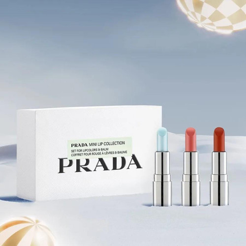 PRADA Limited Edition Mini Lip Collection 3 ชิ้น (1.3 g ต่อแท่ง)