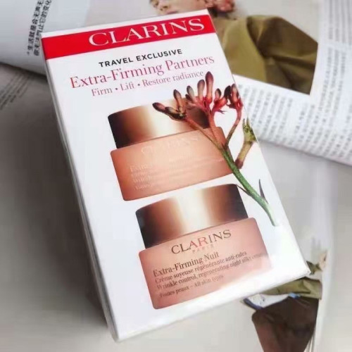 Clarins Extra-Firming Wrinkle Control Firming Cream -All Skin Types 50ml.แพคคู่กลางวันกลางคืน