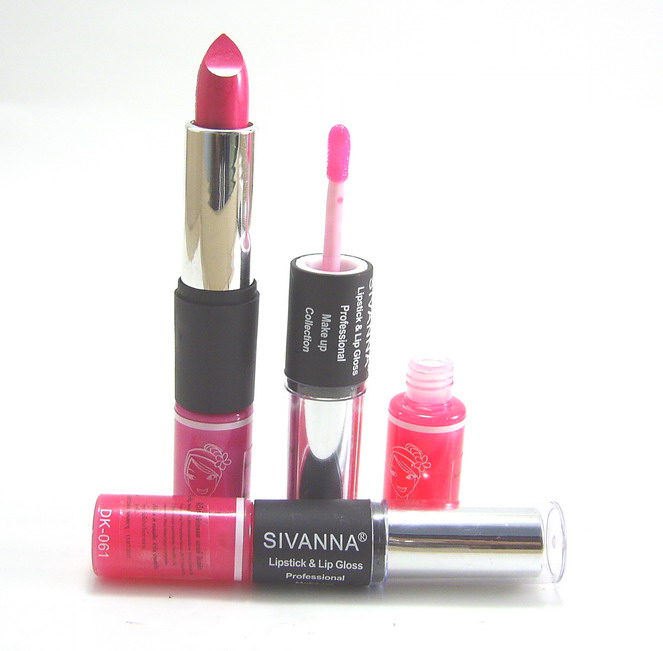 Sivanna lipstick+lipgloss DK061 ลิปสติก+ลิปกรอส มีหลายเฉดสีให้เลือกยอดนิยม
