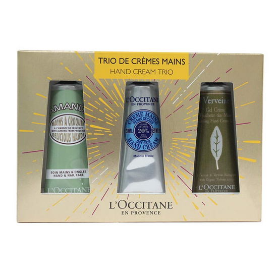 L\'Occitane 3-Pc. En Provence Hand Cream Gift Set กล่องบรรจุ 30ml. แพค 3 ชิ้น
